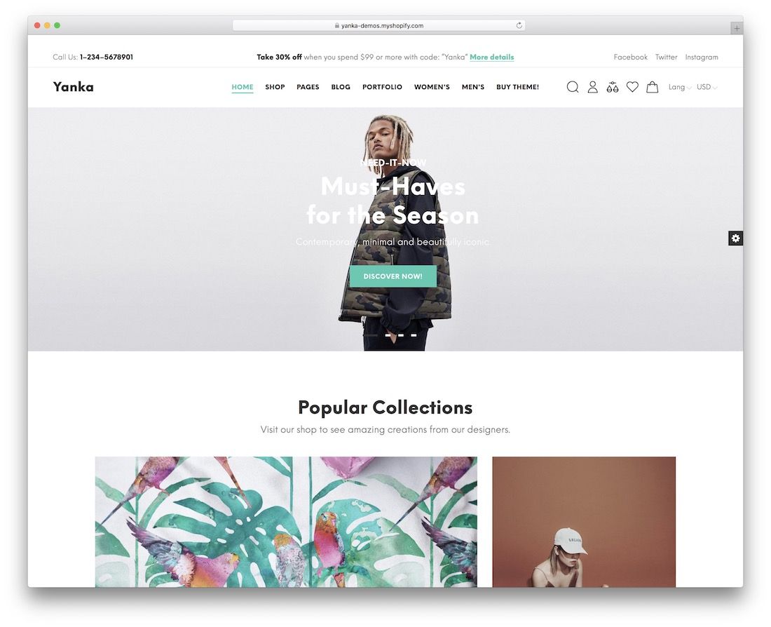 yanka shopify t 卹主題