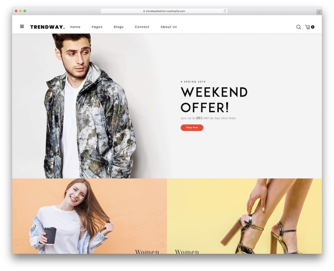 用於 T 恤的 Trendway shopify 主題