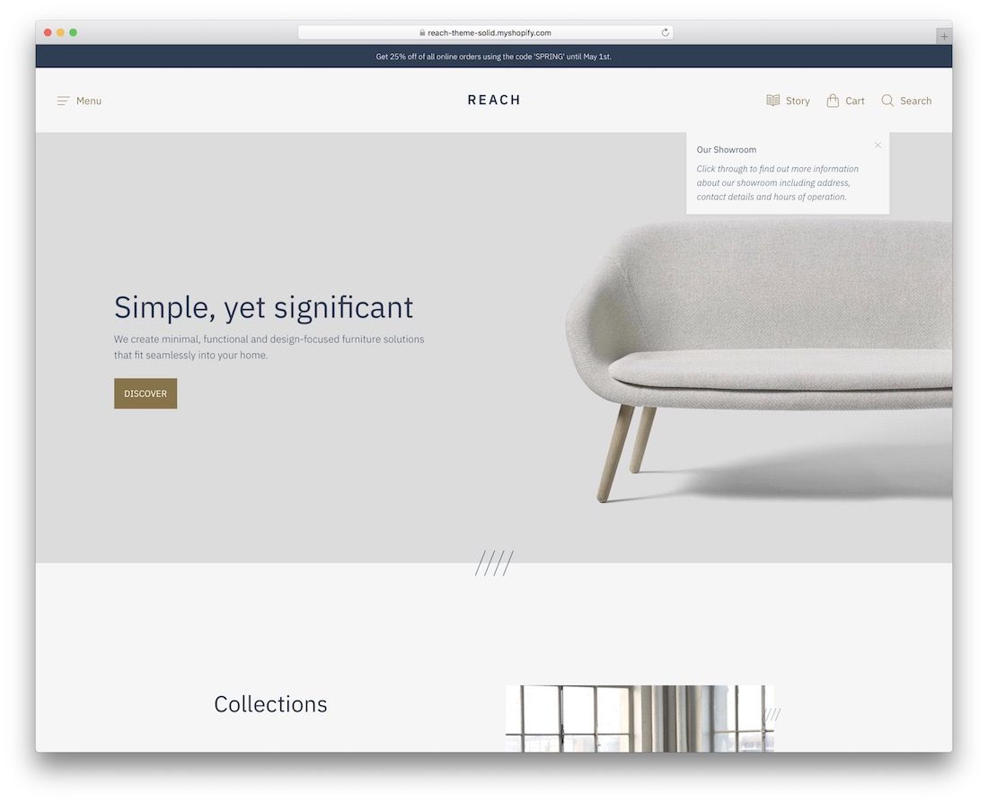 ajungeți la tema imobiliară shopify