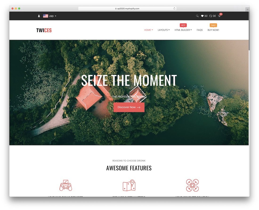 ap thème shopify produit unique deux fois