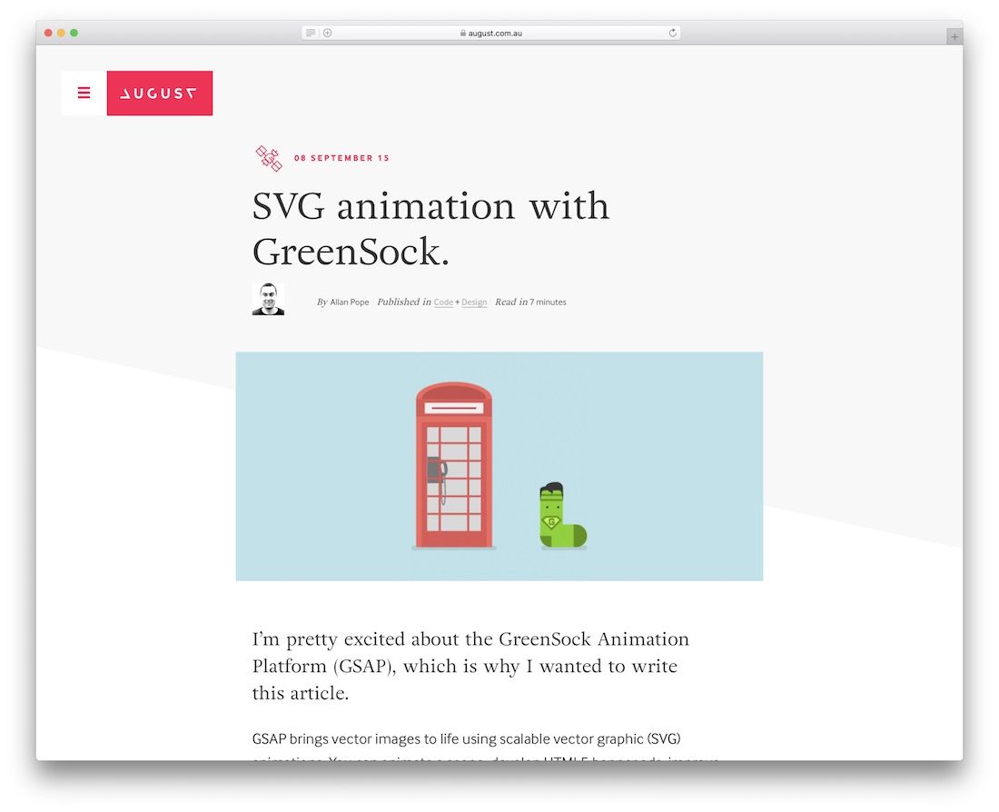 Greensock을 사용한 svg 애니메이션
