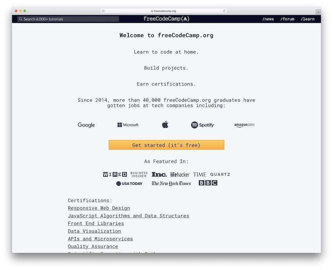 freecodecamp impara javascript online gratuitamente