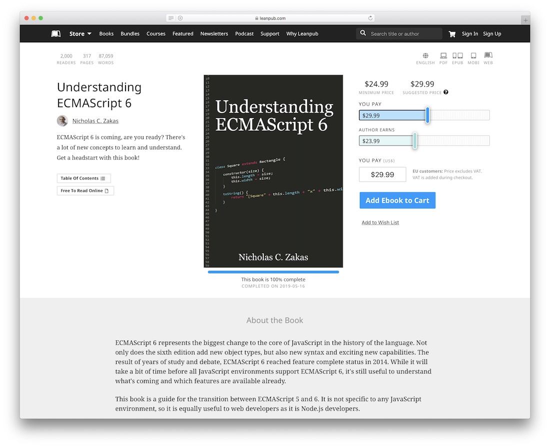 comprensione dell'ecmascript 6