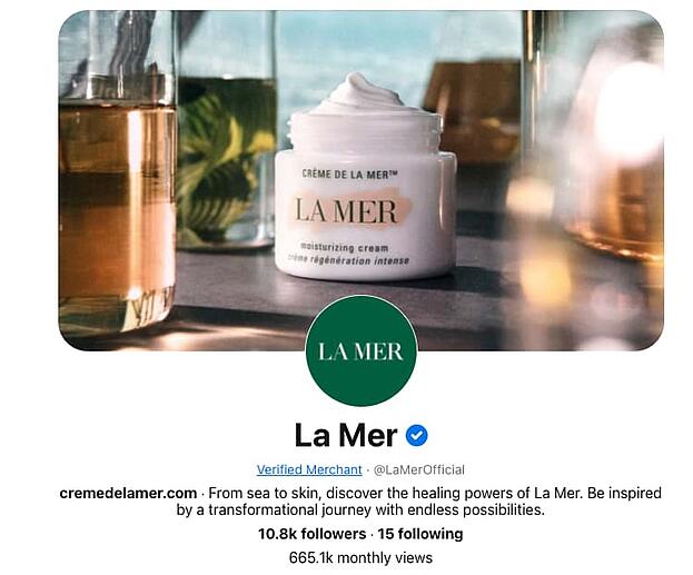 الشركات على موقع Pinterest: La Mer