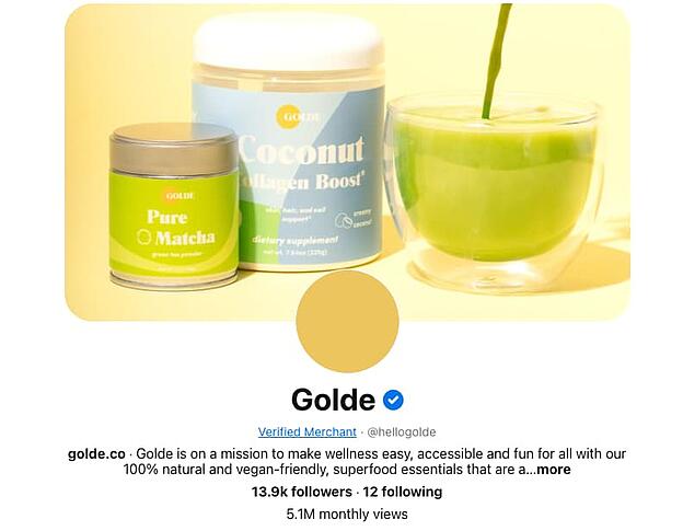 الشركات على موقع Pinterest: Golde