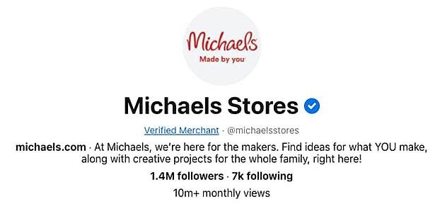 الشركات على موقع Pinterest: مايكلز