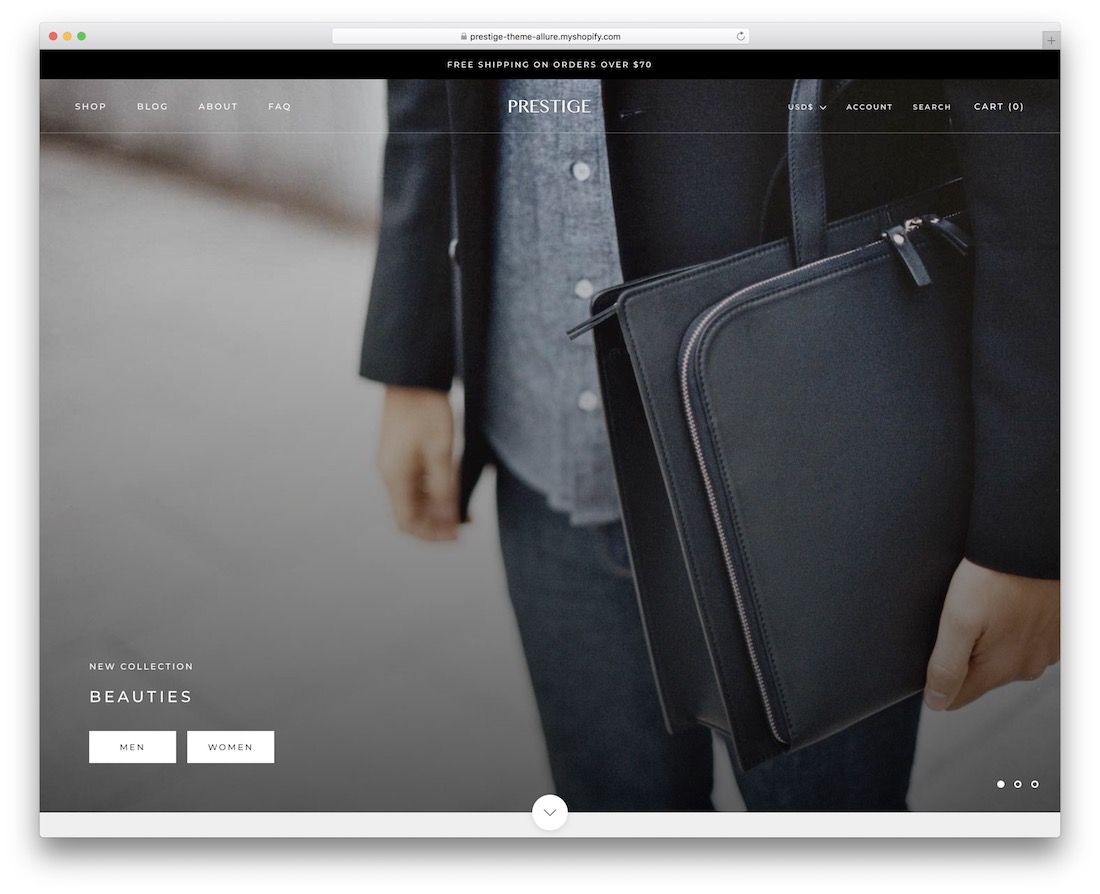 tema berlangganan shopify prestise