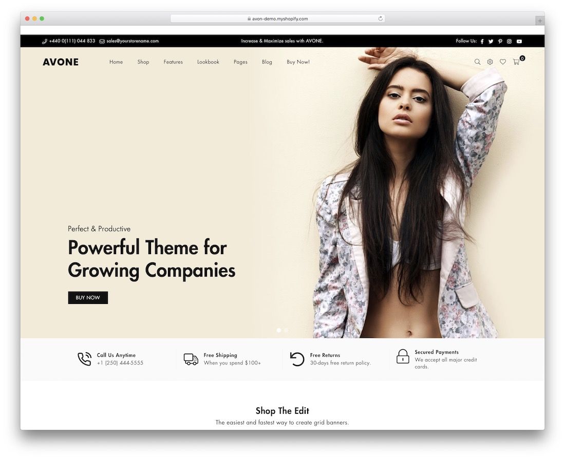 tema berlangganan avone shopify