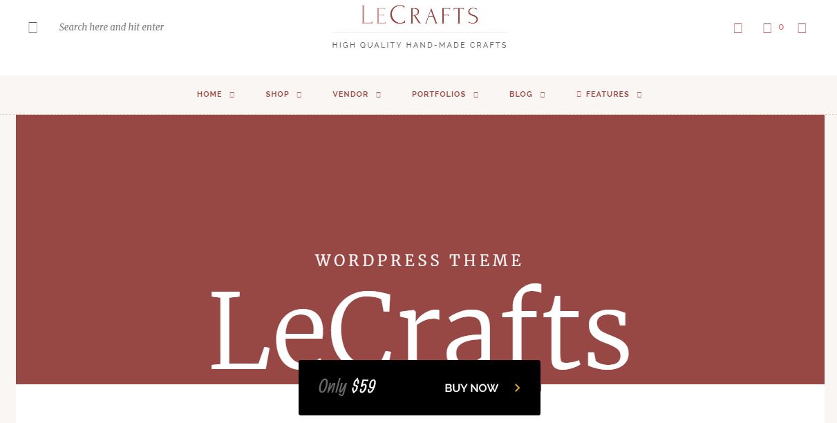 Tema LeCrafts WooCommerce Marketplace