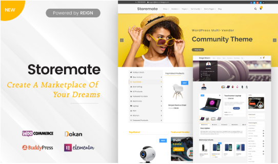 Tema WordPress Storemate Marketplace