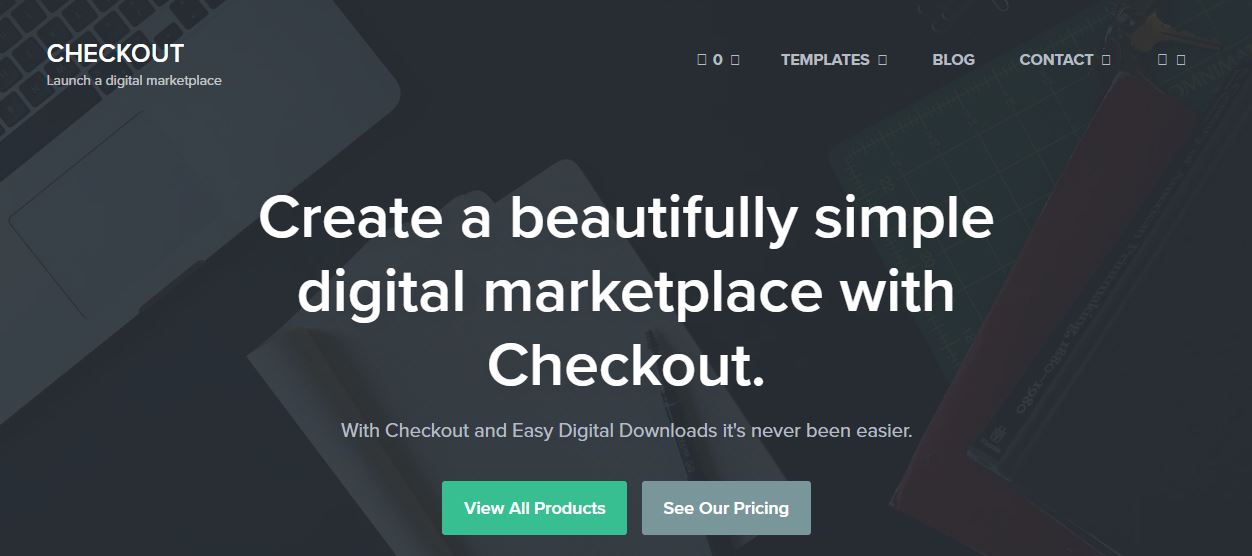 Checkout Digital Marketplace Tema WordPress