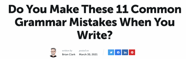ตัวอย่าง SEO ชื่อเพจ: Copyblogger,