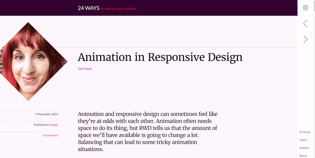 Animação em Design Responsivo ◆ 24 maneiras