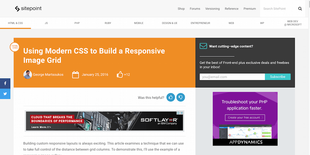 Usando CSS moderno para criar uma grade de imagem responsiva