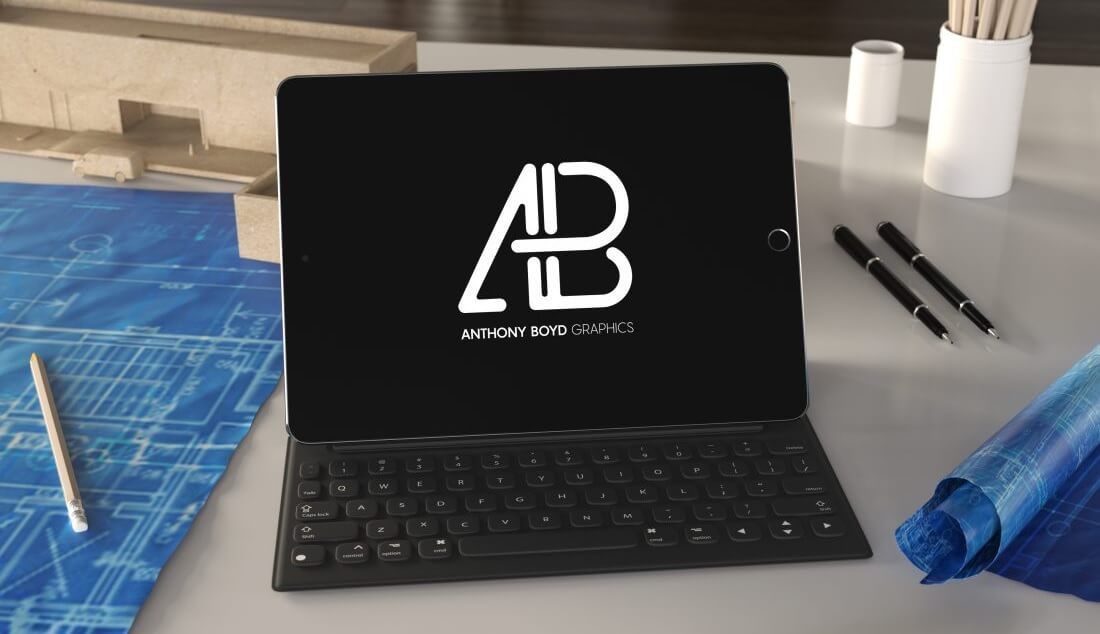 maquete de psd realista gratuita do ipad pro