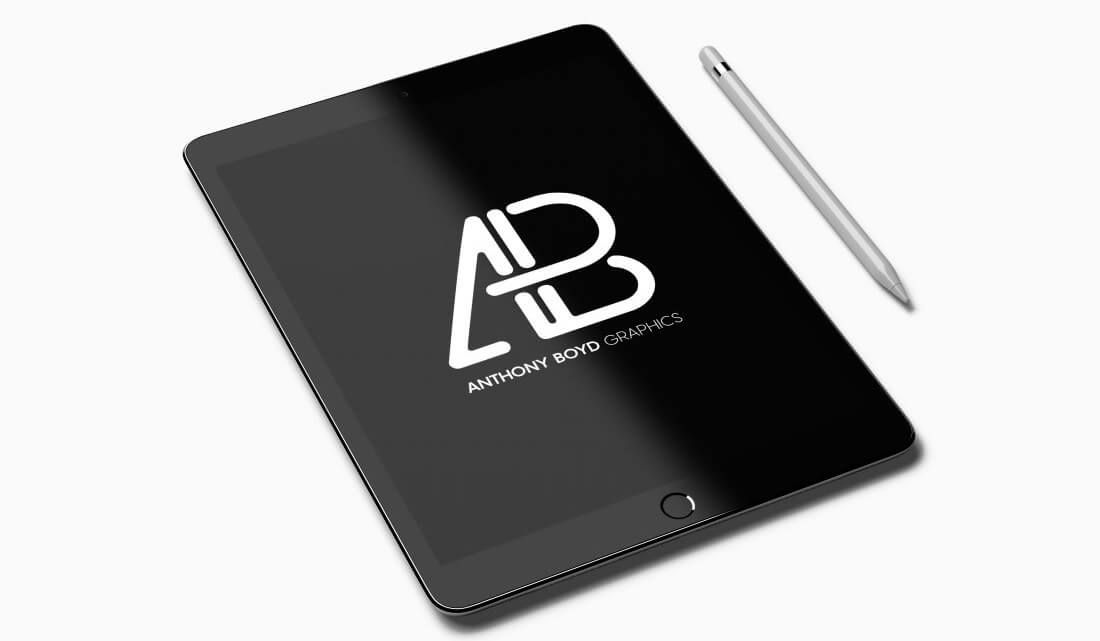 maquete realista do ipad pro