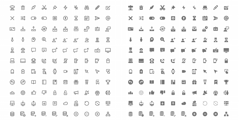 350 icone vettoriali gratuite - Google Material Design