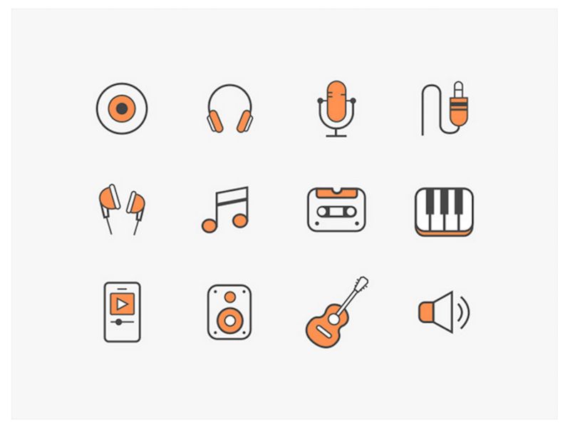 12 icone musicali gratuite