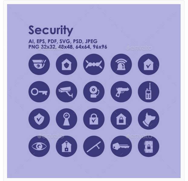 20 icone di sicurezza