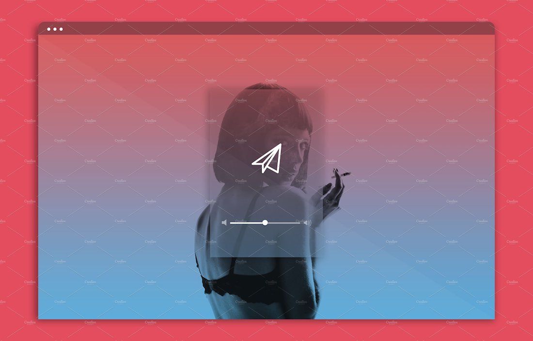 mockup browser web minimal