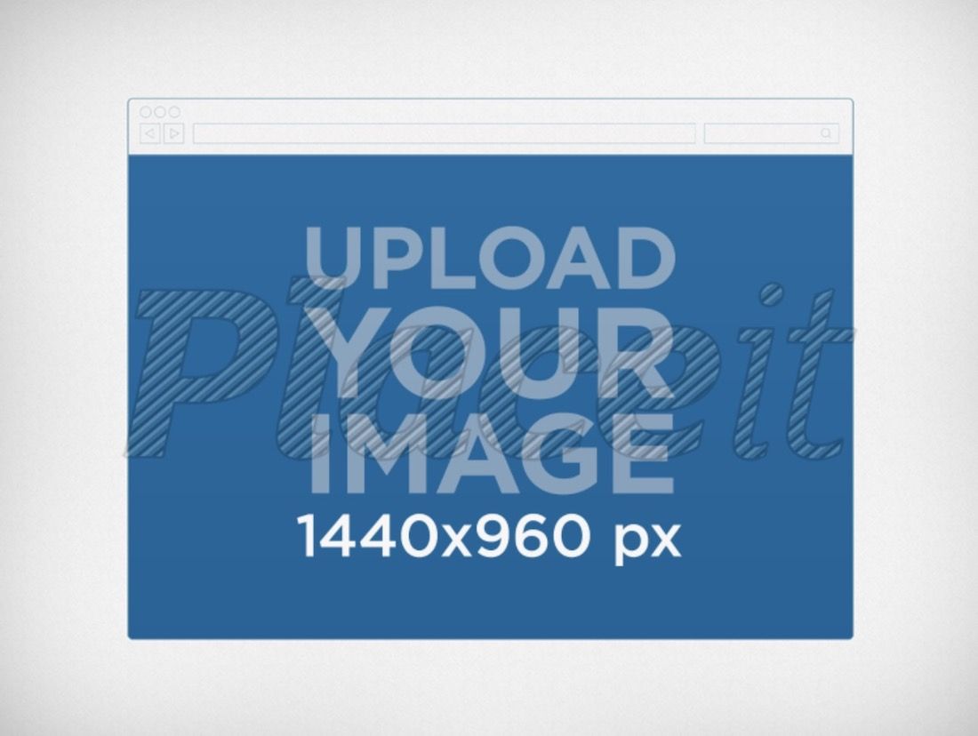 mockup browser web lanskap