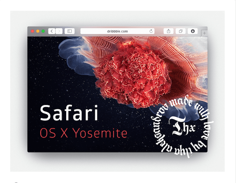 Mockup Peramban Yosemite Safari .psd Gratis