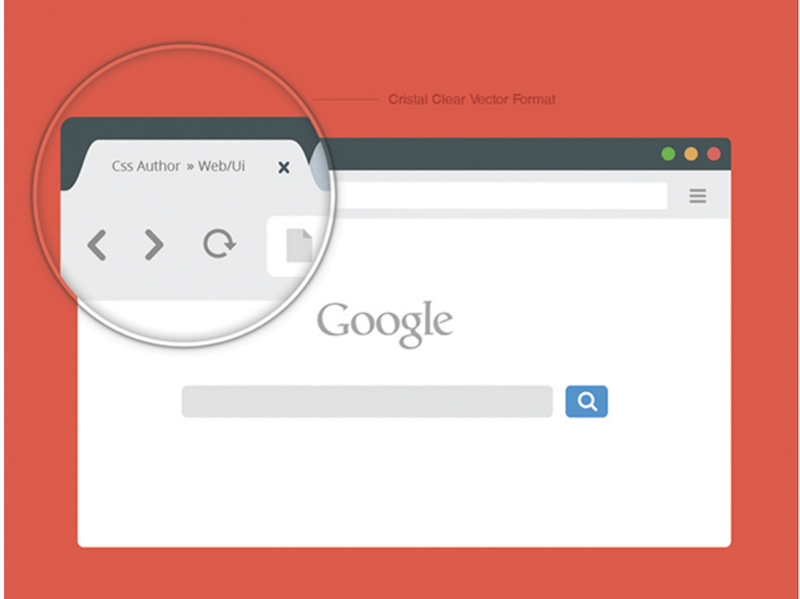 Template Desain Mockup Browser Chrome Gratis