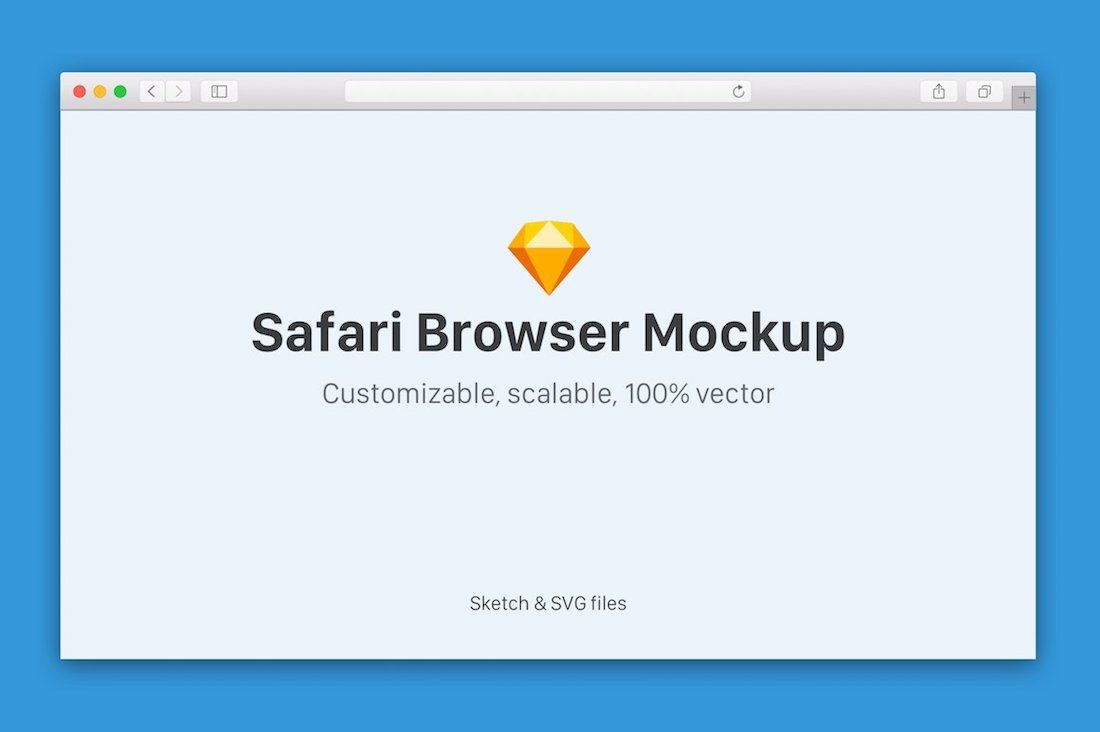 mockup browser safari