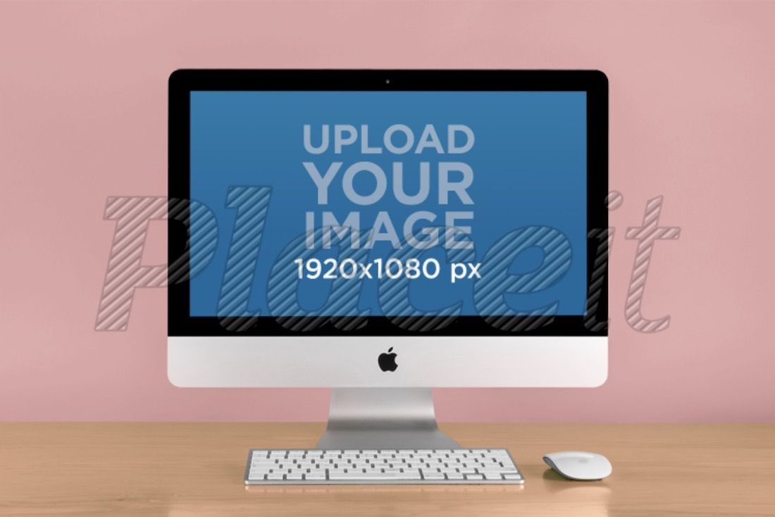 передний план макета imac