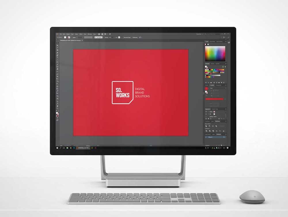 Макет студии Microsoft Surface