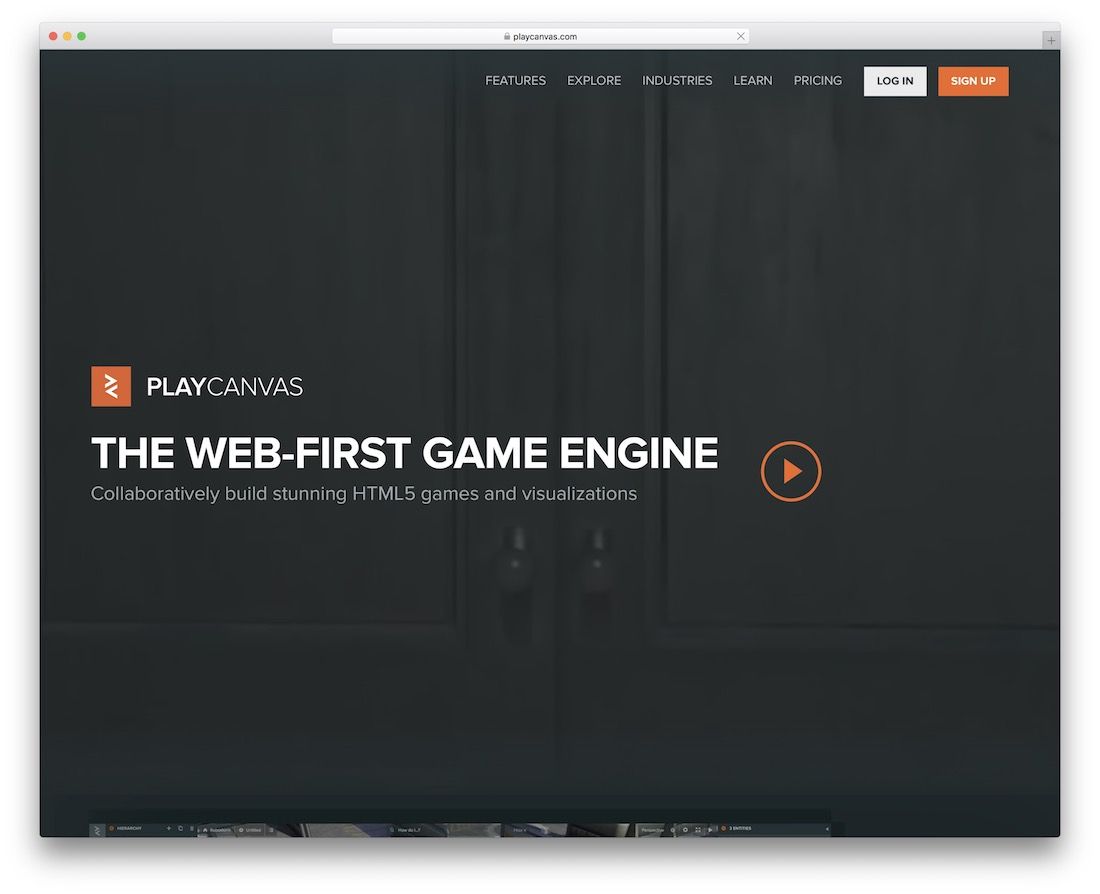 moteur javascript playcanvas pour créer des jeux