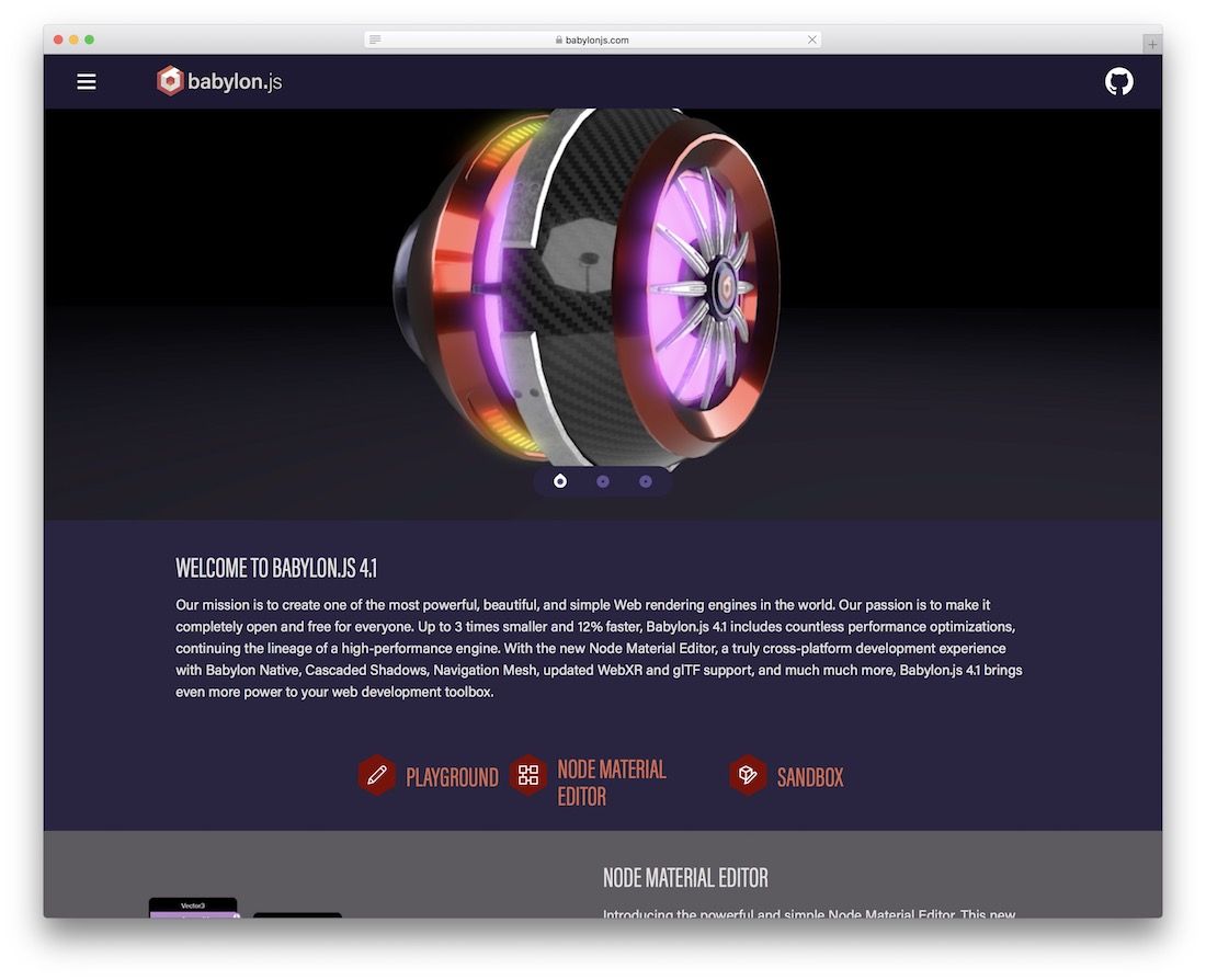 moteur javascript babylonjs pour construire des jeux