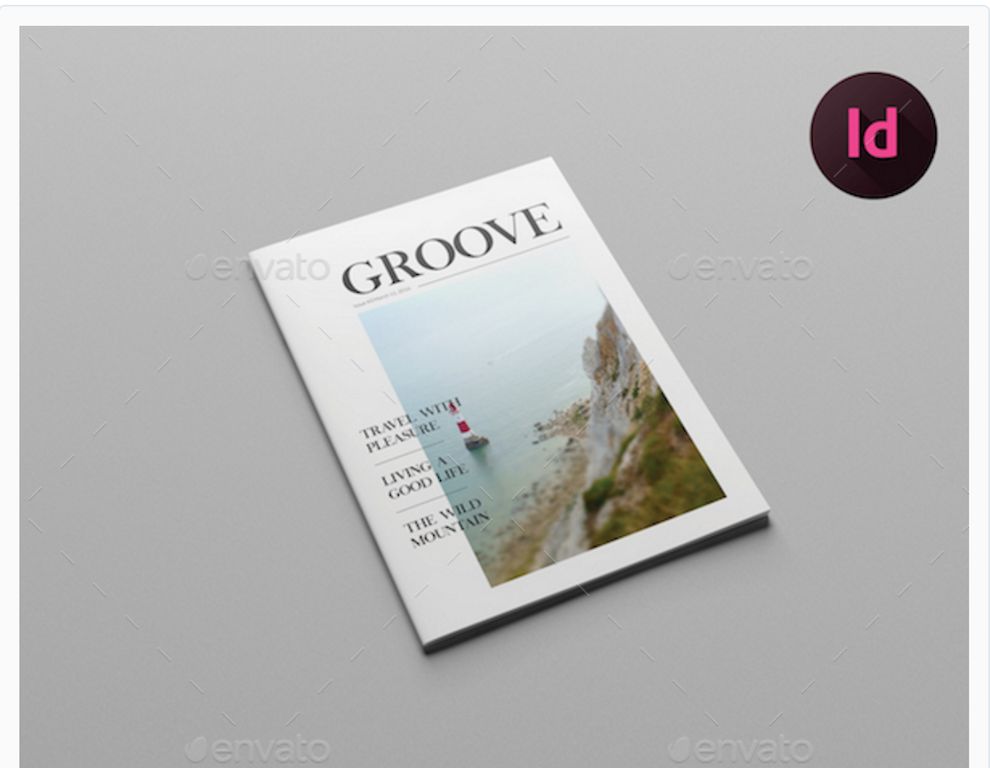 Modèle de magazine simple et propre