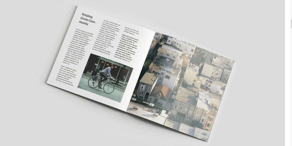Maquette de magazine carré - PSD gratuit