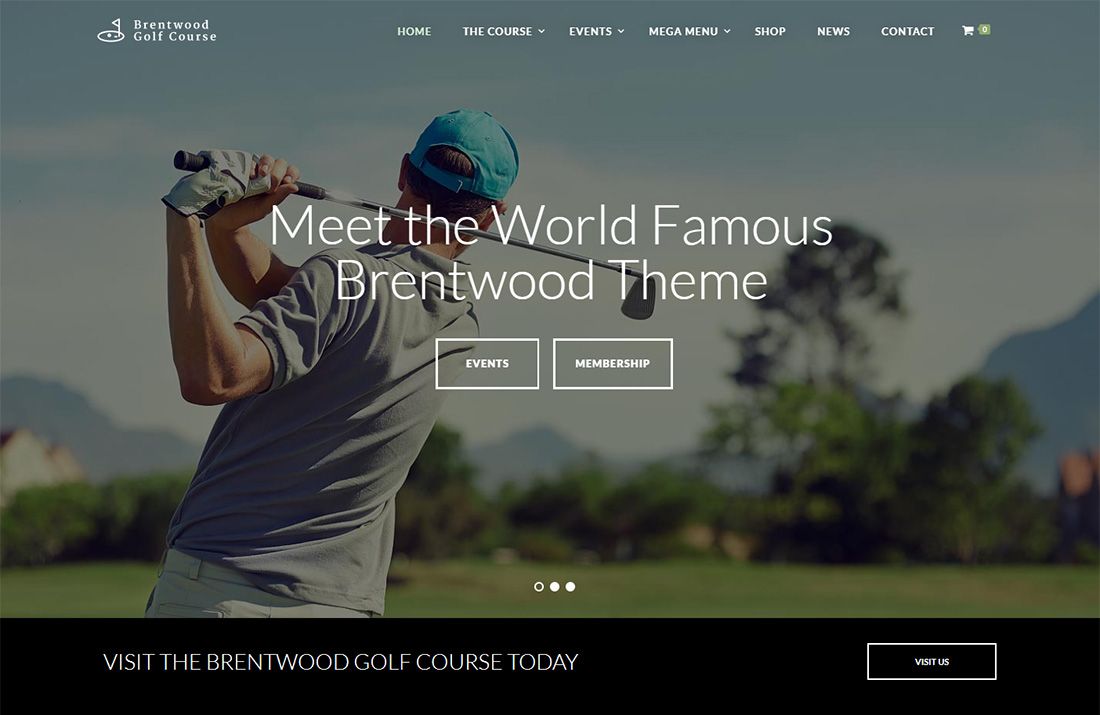 Brentwood WordPress Golf-Theme