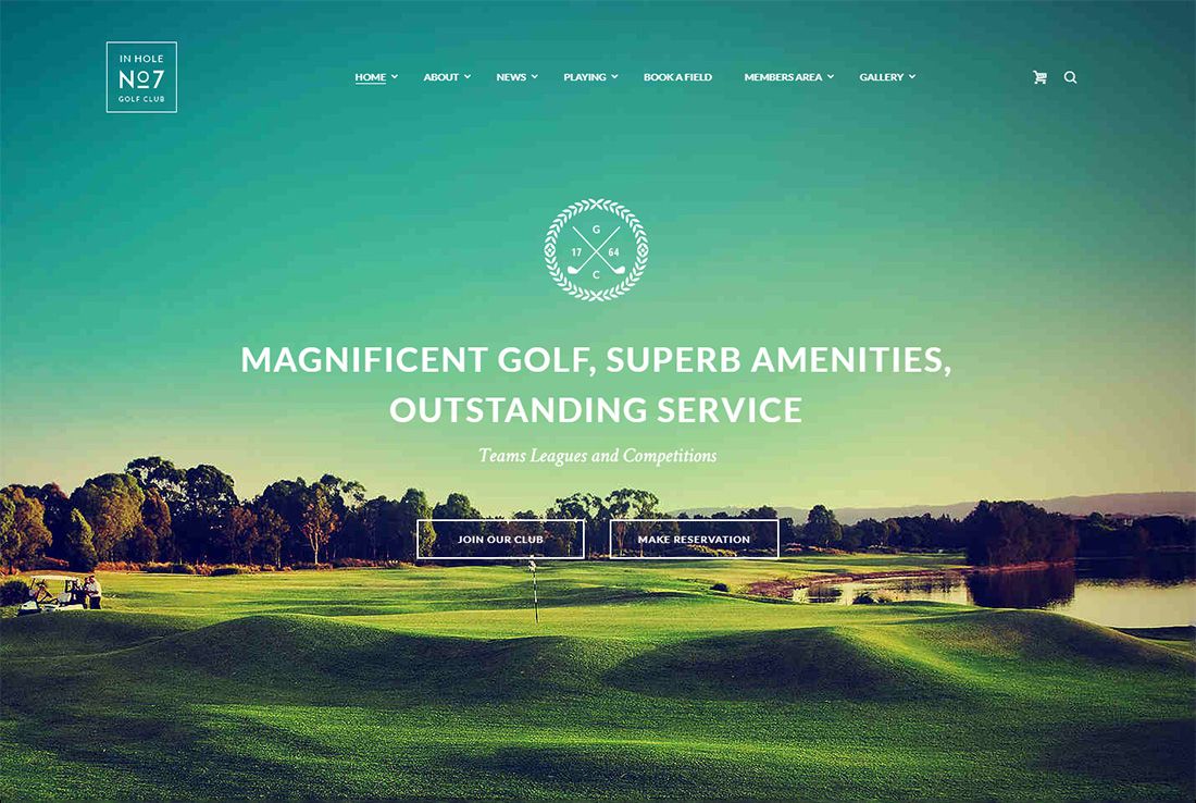 N7 WordPress Golf-Theme
