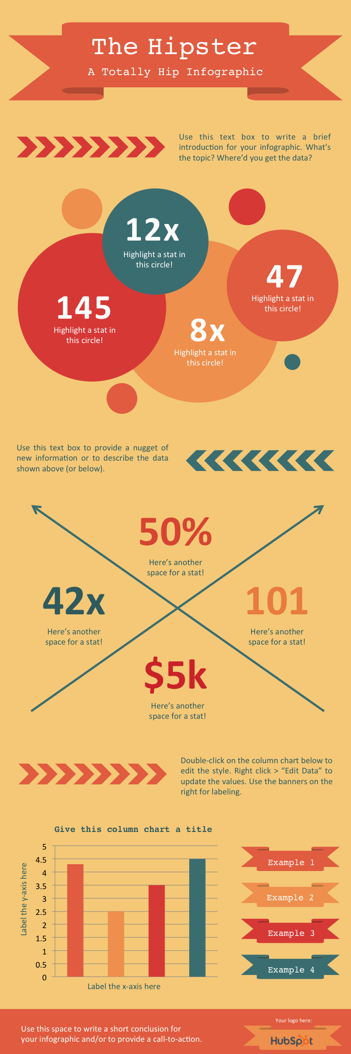 Hipster infographic 템플릿