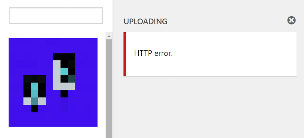 ข้อผิดพลาด Media Library HTTP เมื่ออัปโหลดภาพไปยัง WordPress