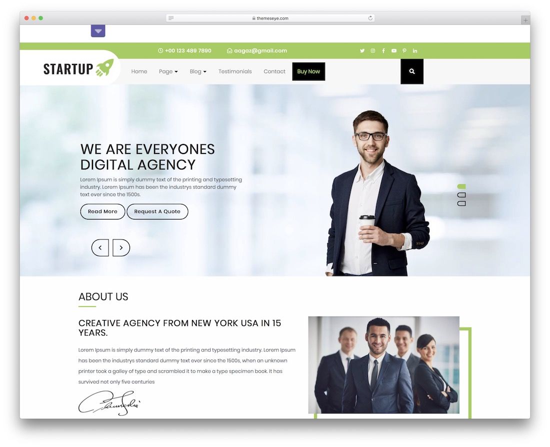 aagaz 시작 무료 WordPress 테마