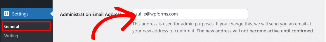 Adres e-mail administratora