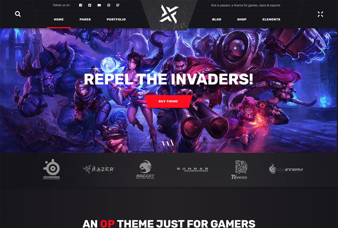 Motyw PlayerX WordPress Live Streaming