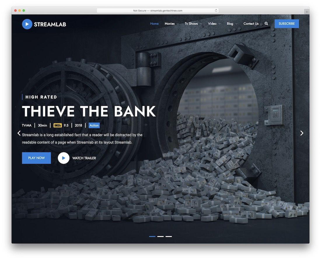 Streamlab wordpress na żywo strumieniowy motyw