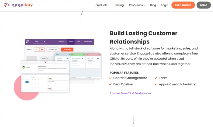 EngageBay CRM para o melhor software de CRM