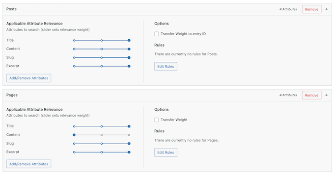 Ustawienia algorytmu wyszukiwania SearchWP The SearchWP search algorithm settings