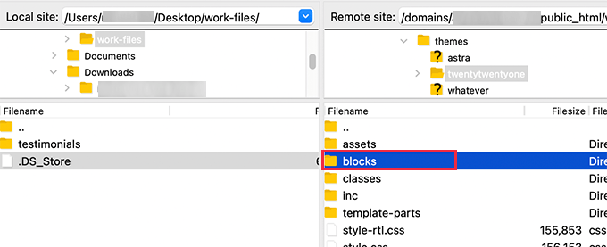 Utwórz folder bloków w folderze motywu WordPress Create blocks folder inside your WordPress theme folder