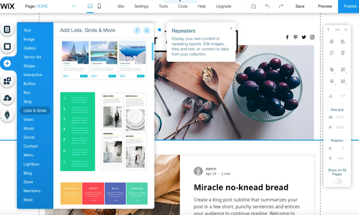 Creador de Wix para Shopify Vs Wix