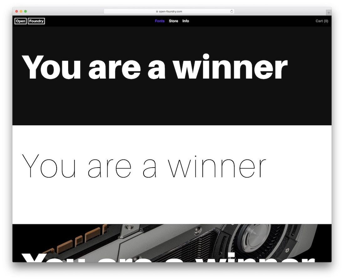 ファウンドリの無料タイポグラフィリソースを開く