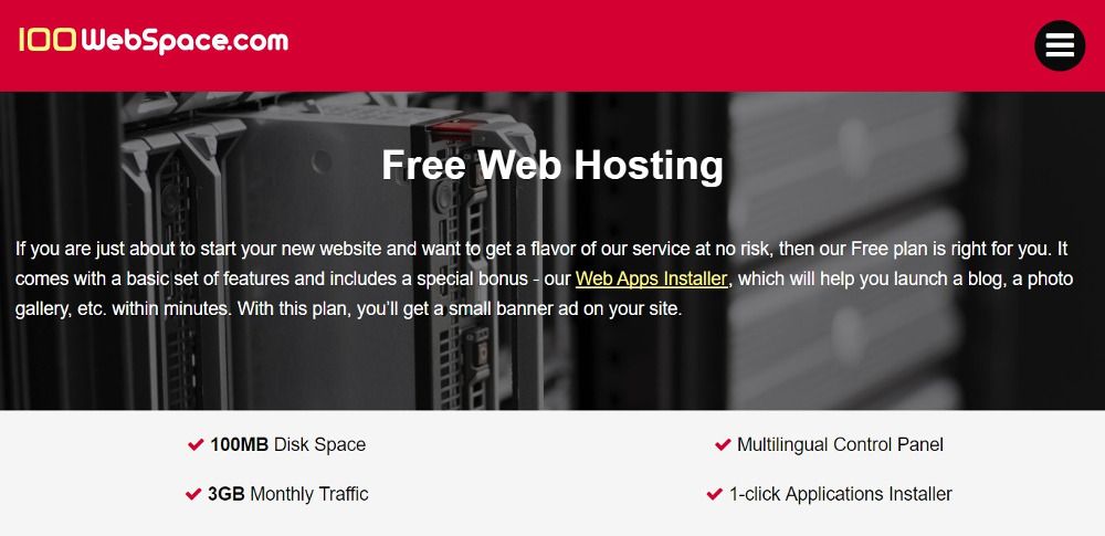 100 WebSpace