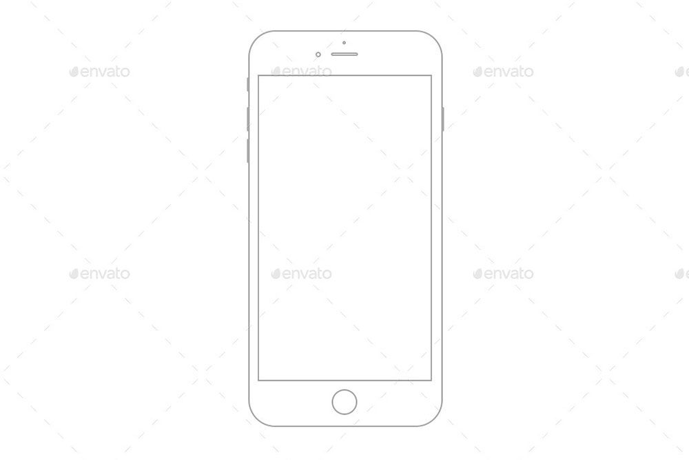 ต้นแบบโครงร่าง iphone