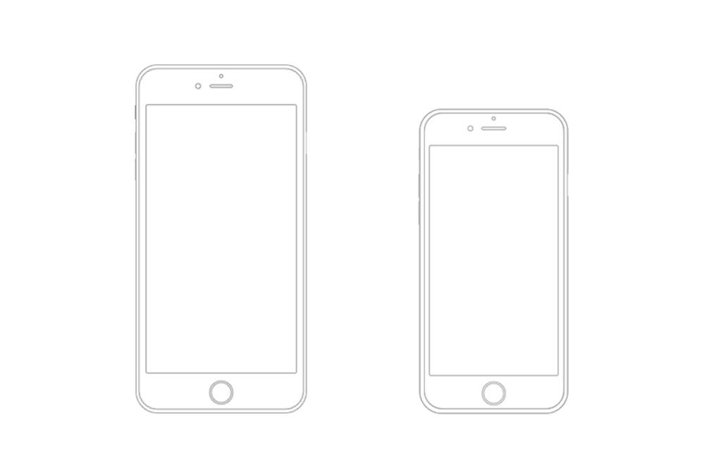 ต้นแบบโครงร่าง iphone